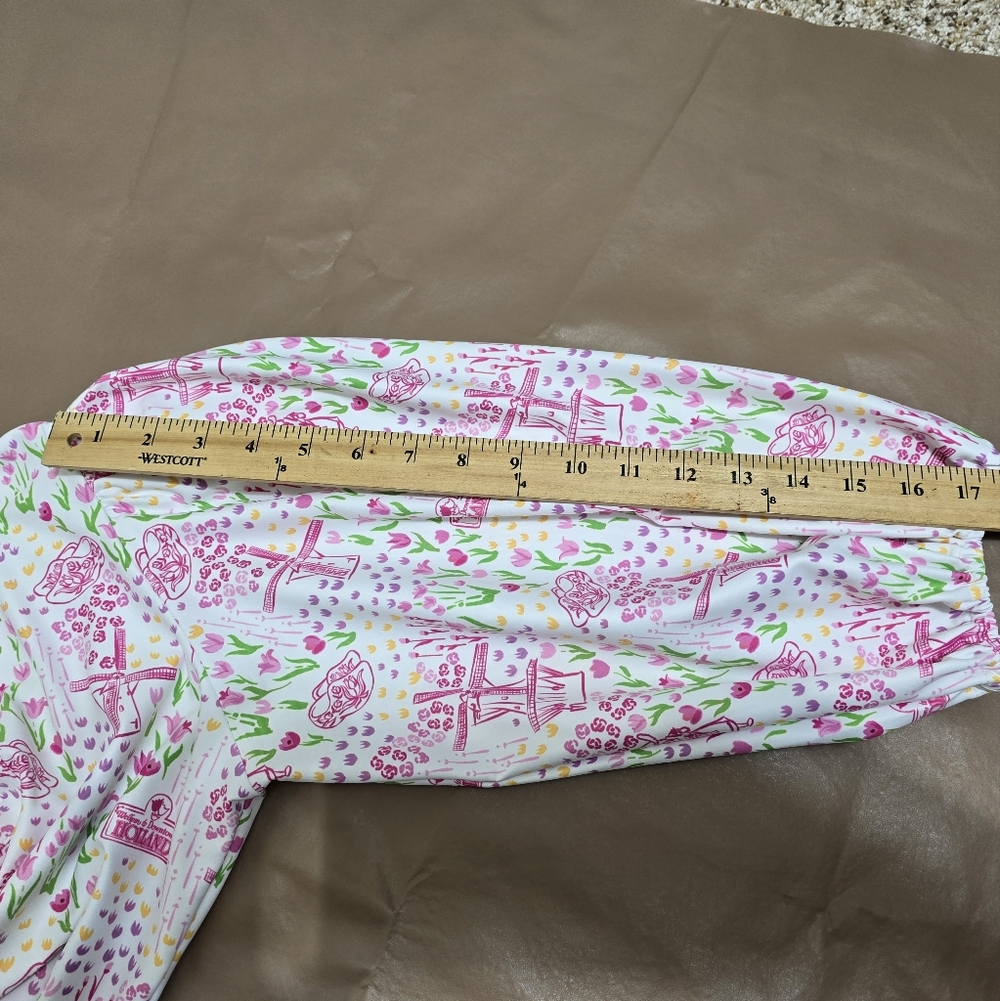 Smith & Quinn Tory Dress In Holland Tulip Sz M Pink Tiered Vacation Cottagecore - Picture 11 of 12